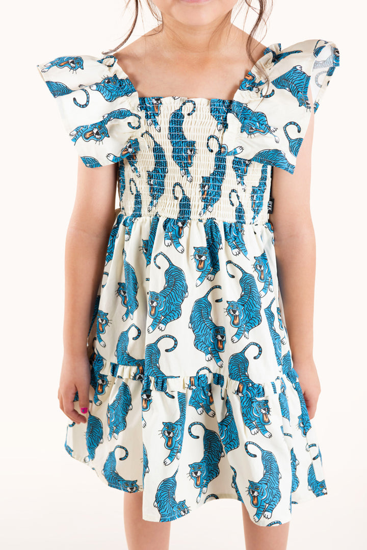 Rock Your Baby Shirred Dress - Go Tiger