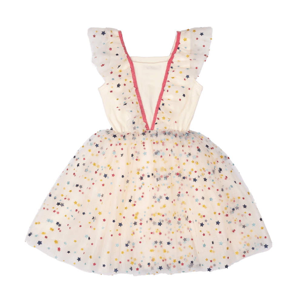 Rock Your Baby Christmas Angel Dress - Cream