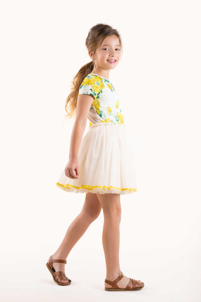 Rock Your Baby Circus Dress - Yellow Roses