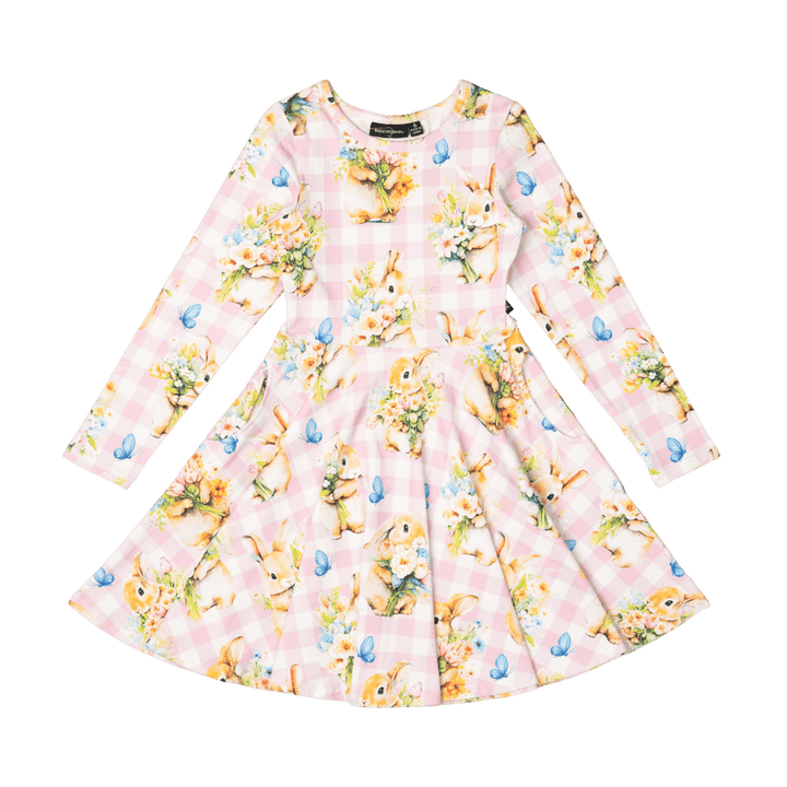 Rock Your Baby Waisted Dress - Bunny Bouquet