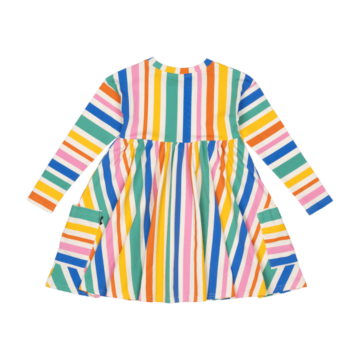 Rock Your Baby Rainbow Stripes Dress