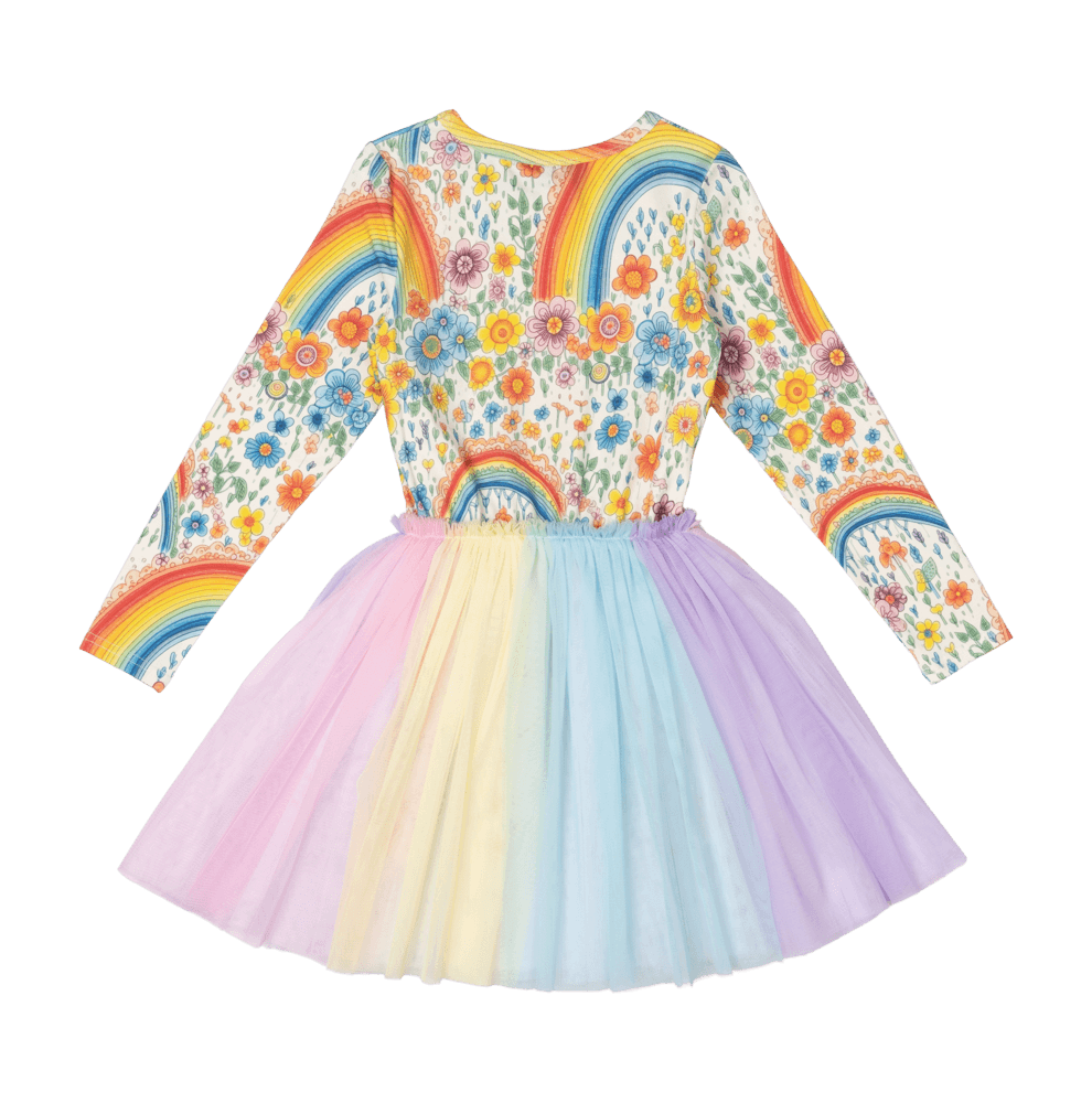 Rock Your Baby Rainbows And Flowers Circus Dress