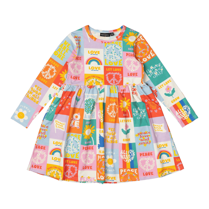 Rock Your Baby Peace & Love High Wasited Dress