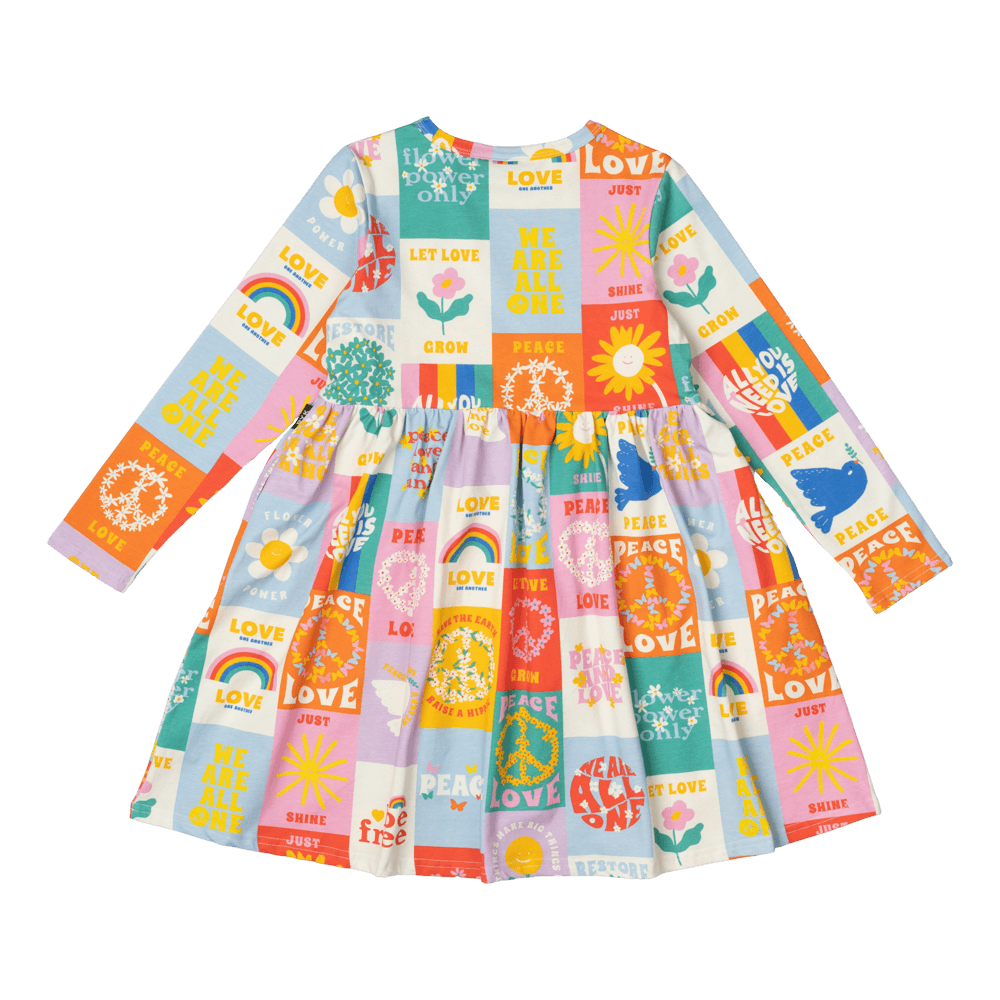 Rock Your Baby Peace & Love High Wasited Dress