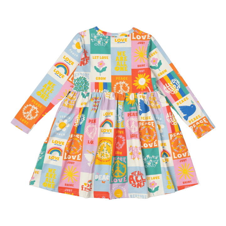 Rock Your Baby Peace & Love High Wasited Dress