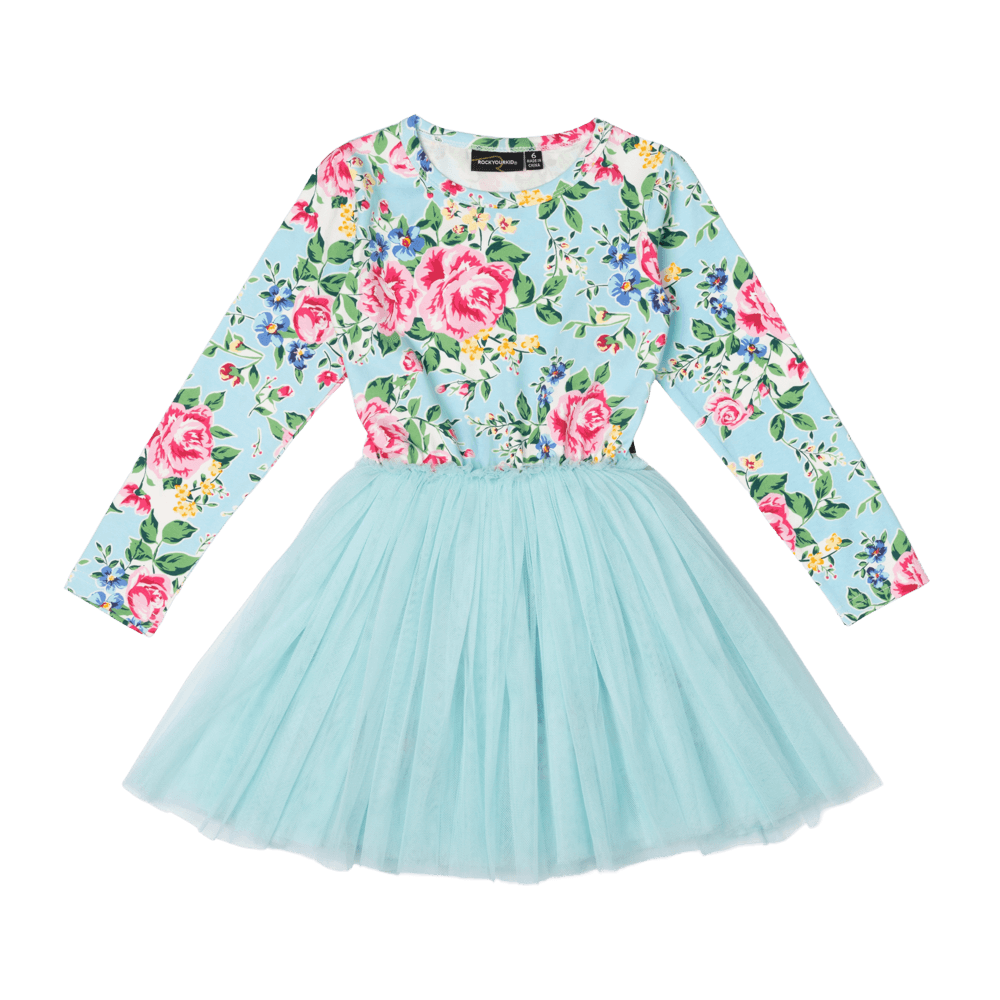 Rock Your Baby Blue Garden Circus Dress