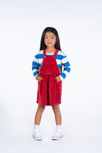 Cord Dress - Red
