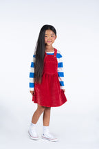 Cord Dress - Red