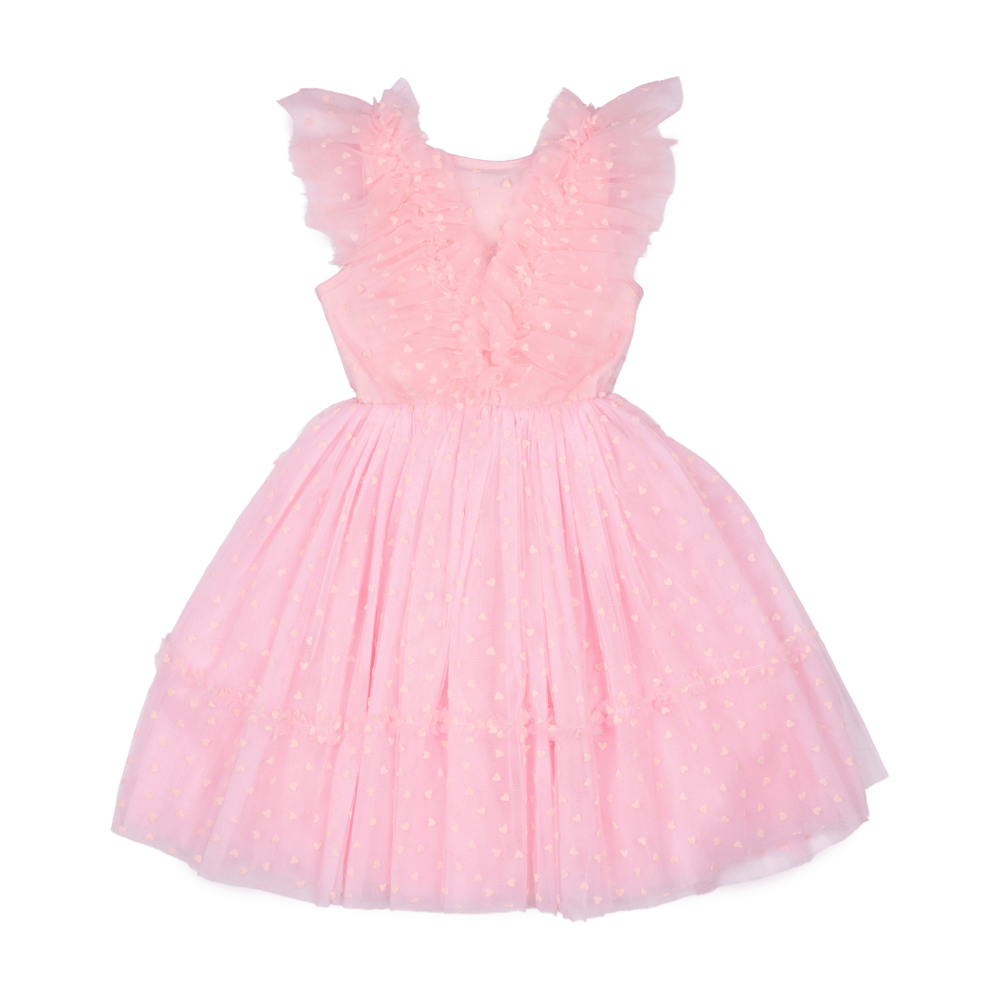 Rock Your Baby Tulle Party Dress - Pink Heart