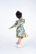 Long Sleeve Ruffle Dress - Sicily