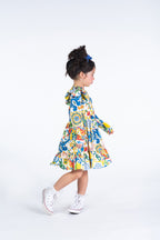 Long Sleeve Ruffle Dress - Sicily