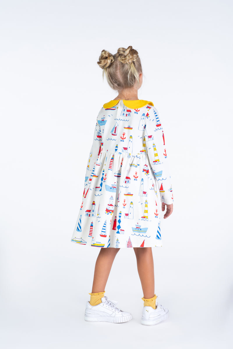 Peter Pan Dress - High Seas