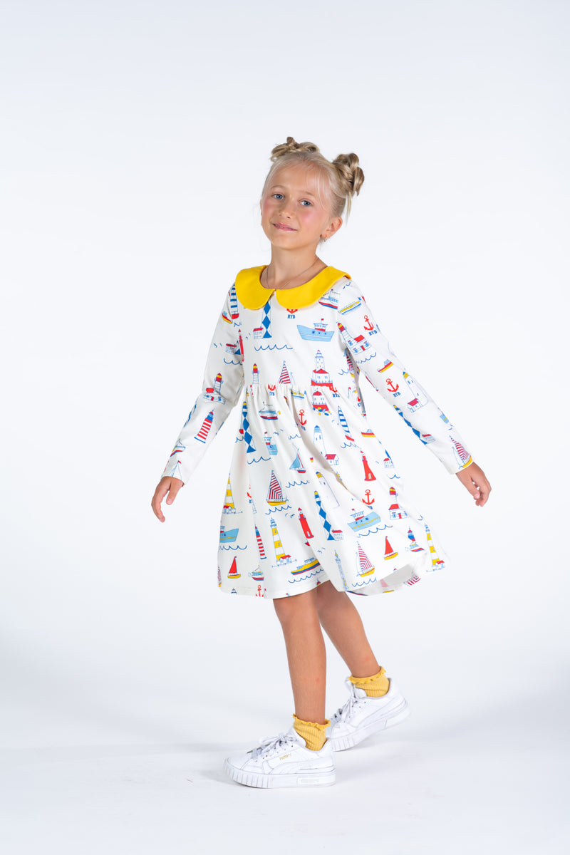 Peter Pan Dress - High Seas
