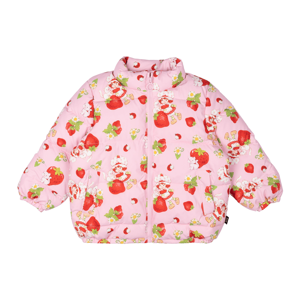 Rock Your Baby Padded Jacket With Lining - Strawberries Forever