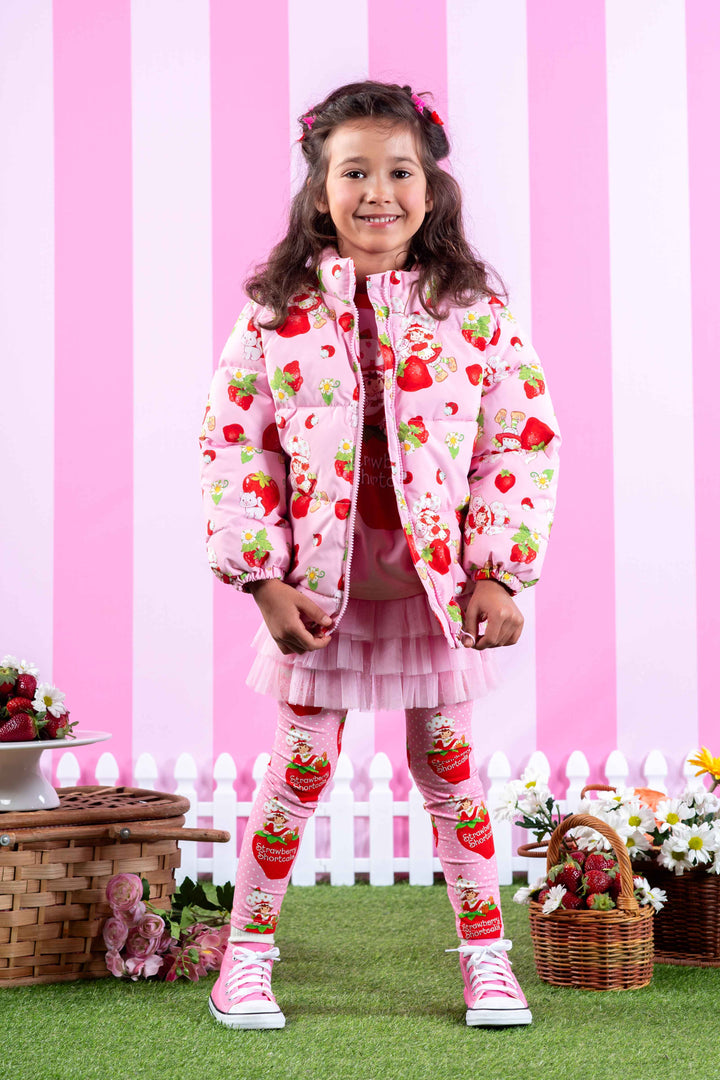 Rock Your Baby Padded Jacket With Lining - Strawberries Forever