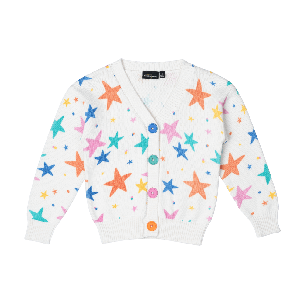 Rock Your Baby Stars Knit Cardigan