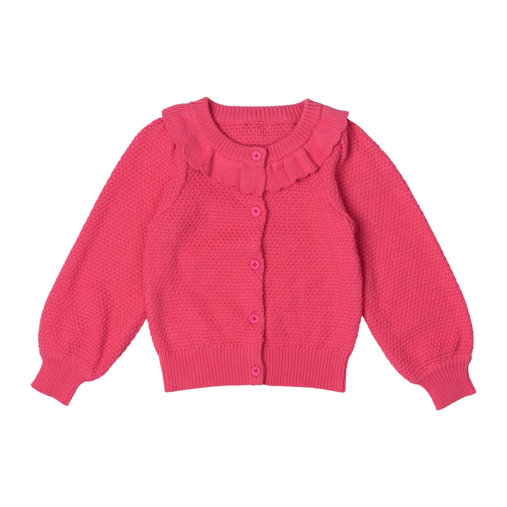 Rock Your Baby Hot Pink Knit Cardigan