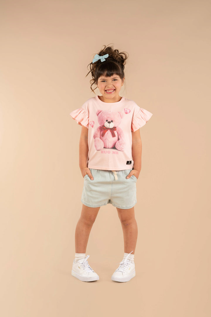 Rock Your Baby Light Blue Chambray Shorts