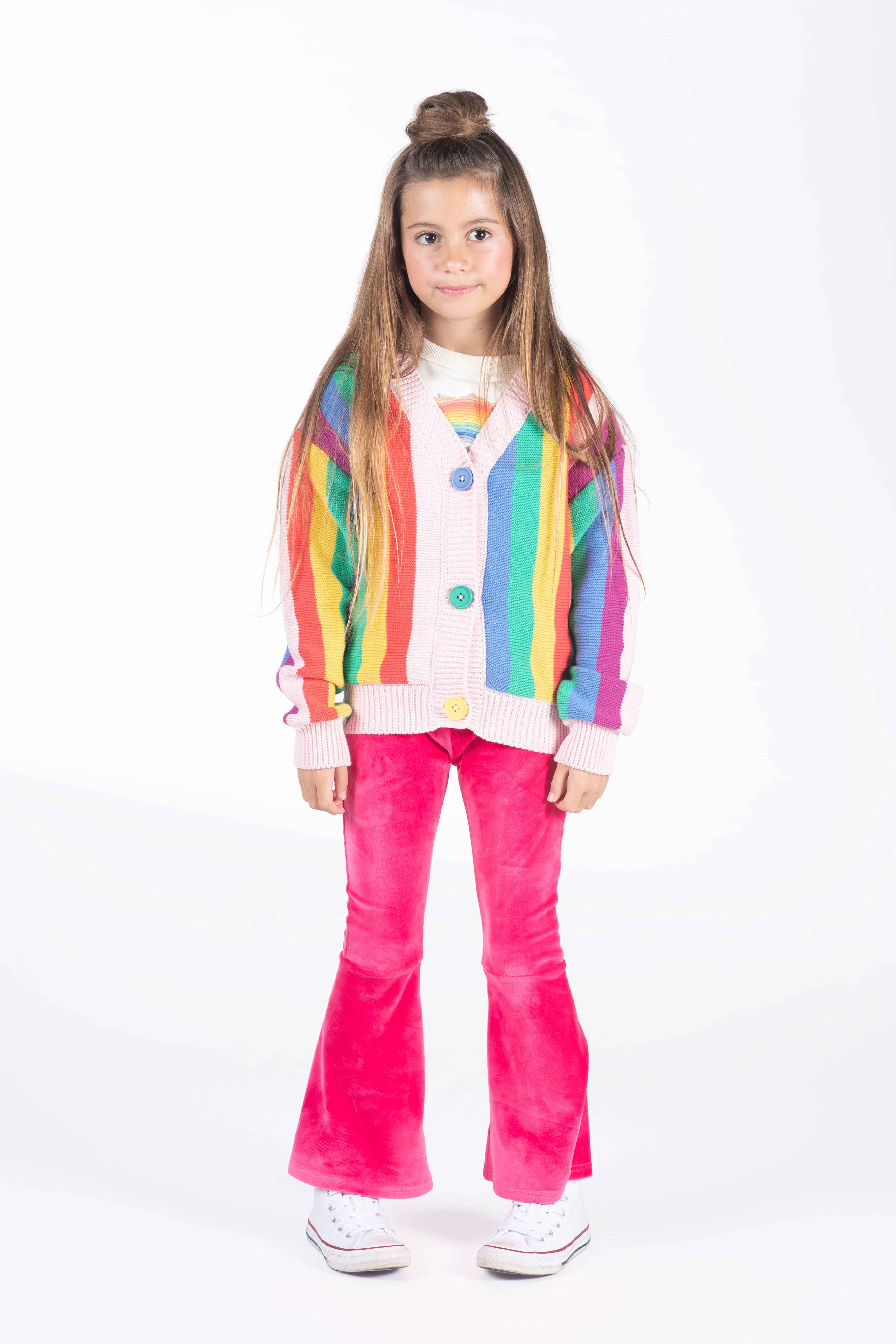 Rock Your Baby Pink Velvet Flared Tights Daisy and Hen