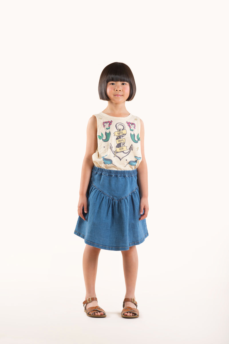 Rock Your Baby Skirt - Chambray Yoke