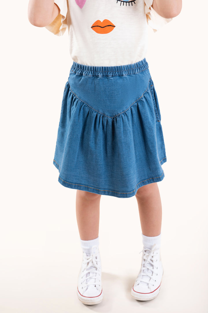 Rock Your Baby Skirt - Chambray Yoke