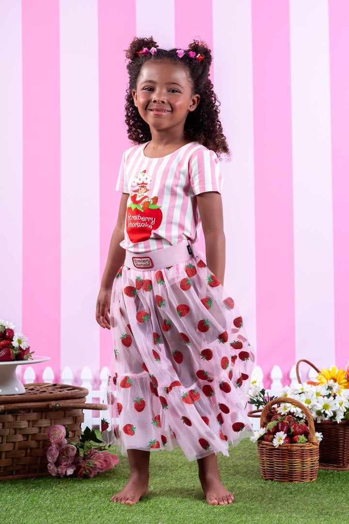 Rock Your Baby Tulle Skirt - Strawberry Delight