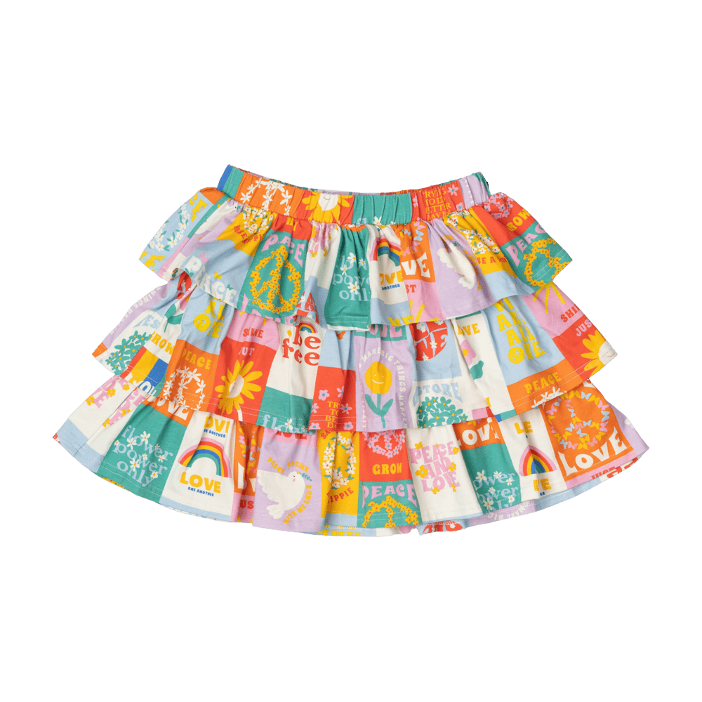 Rock Your Baby Peace & Love Skirt