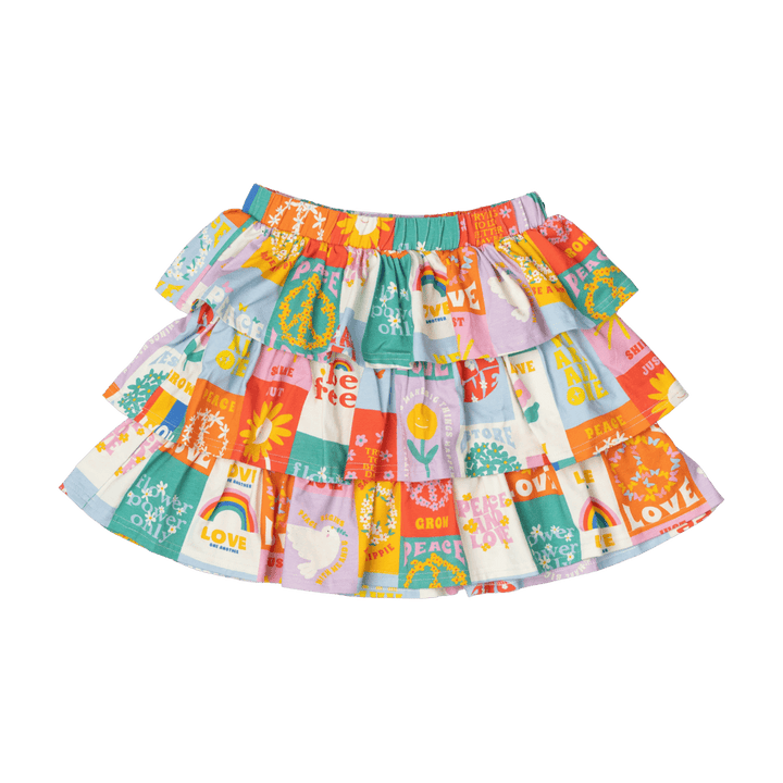 Rock Your Baby Peace & Love Skirt