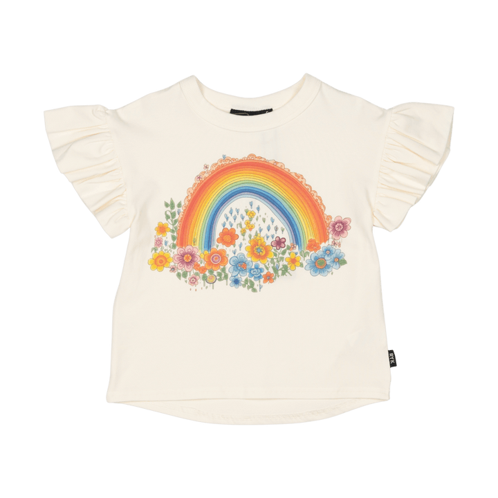 Rock Your Baby Rainbows And Flowers T-Shirt