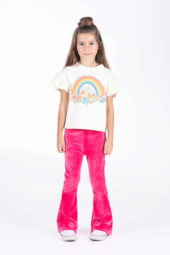 Rock Your Baby Rainbows And Flowers T-Shirt