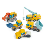 Wooden Construction Vehicle Set