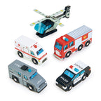 Wooden Emergency Vehicle Set