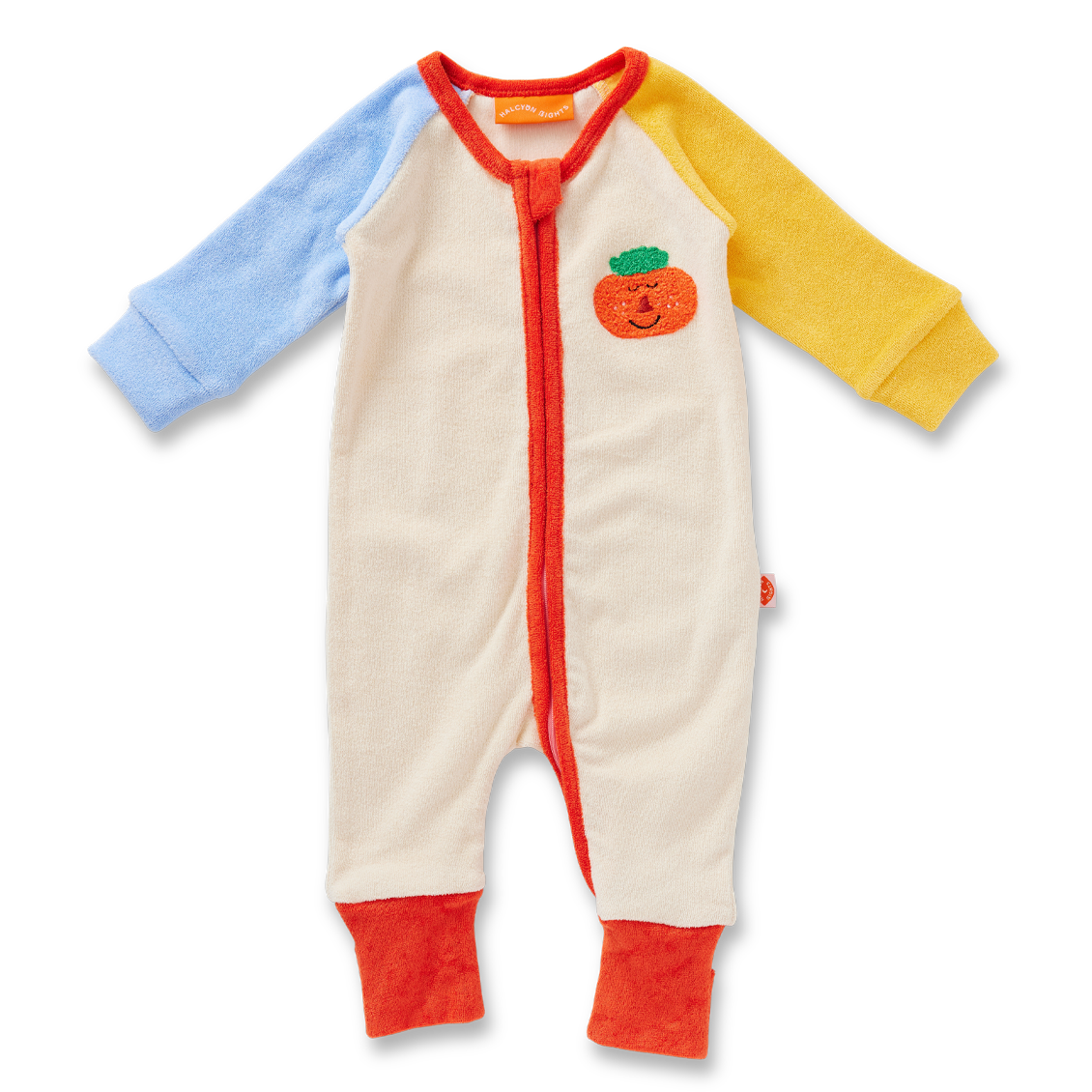 Pocket Patch Terry Long Sleeve Romper
