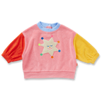 Stars Pink Terry Sweater