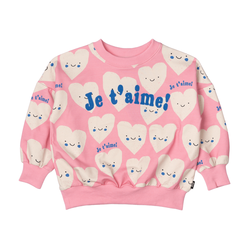 Je T`Aime Hearts Sweatshirt