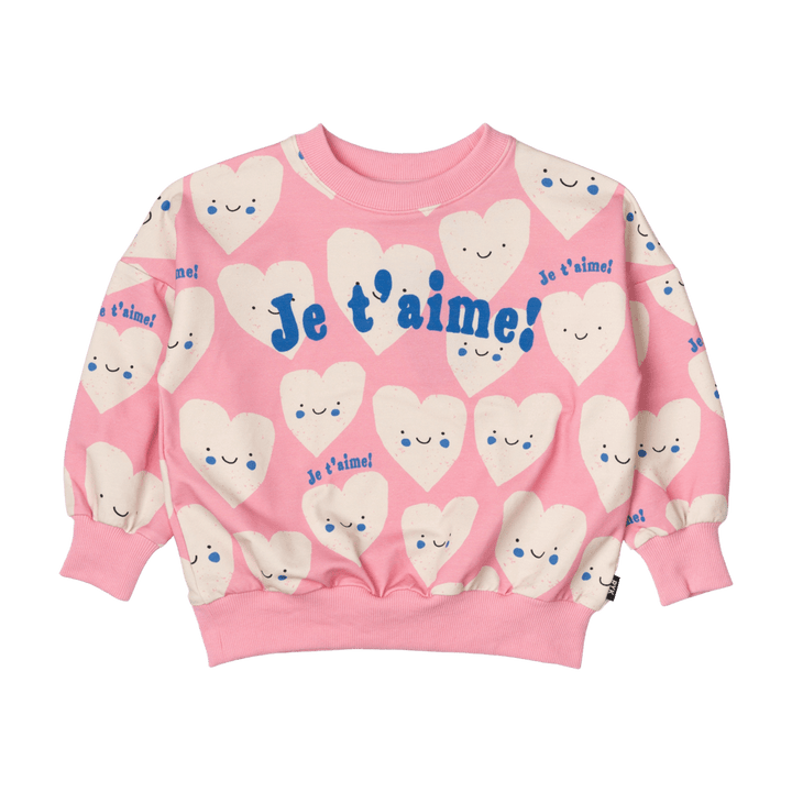 Rock Your Baby Je T`Aime Hearts Sweatshirt