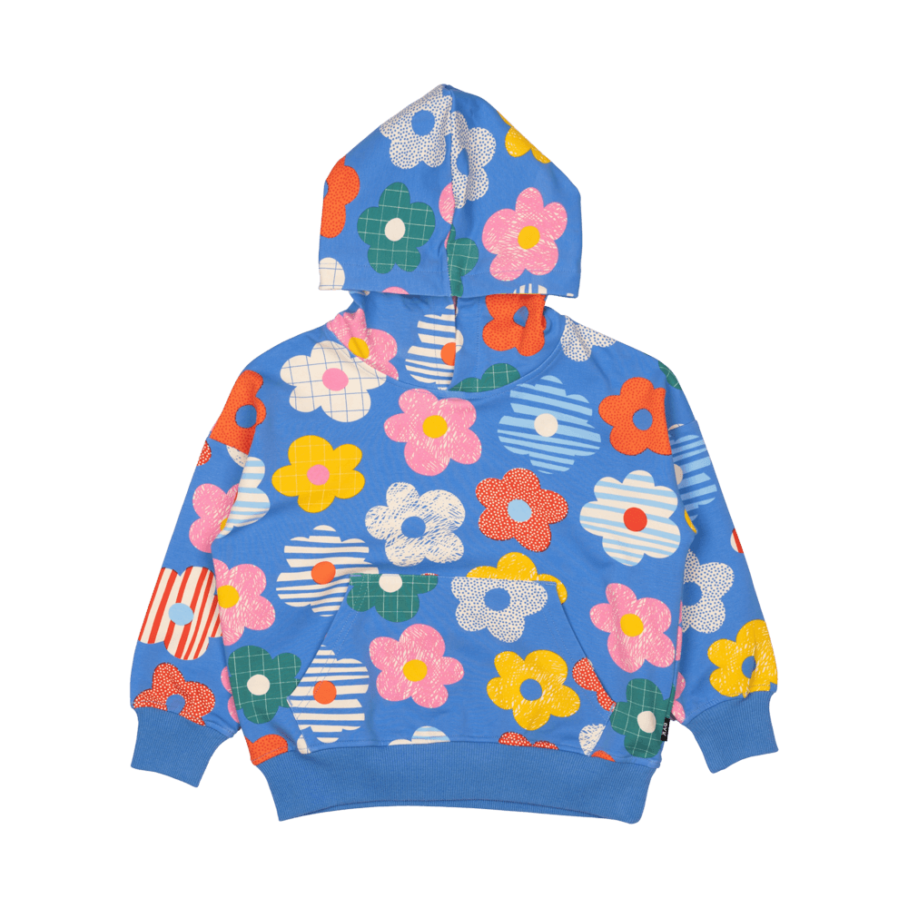 Hooded Sweatshirt - Happy Flowers