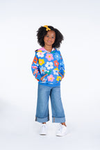 Hooded Sweatshirt - Happy Flowers