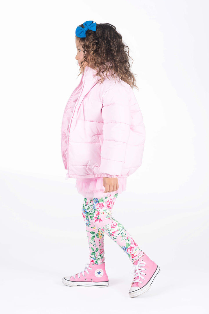 Rock Your Baby Pink Padded Jacket With Lining