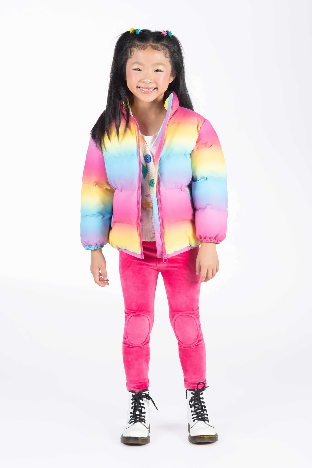 Rock Your Baby Rainbow Padded Jacket With Lining