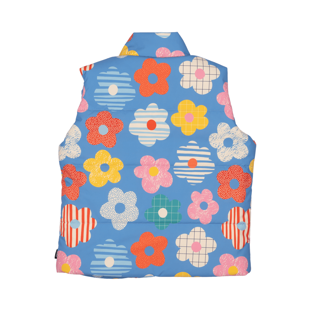 Rock Your Baby Padded Vest With Lining - Happy Flowers