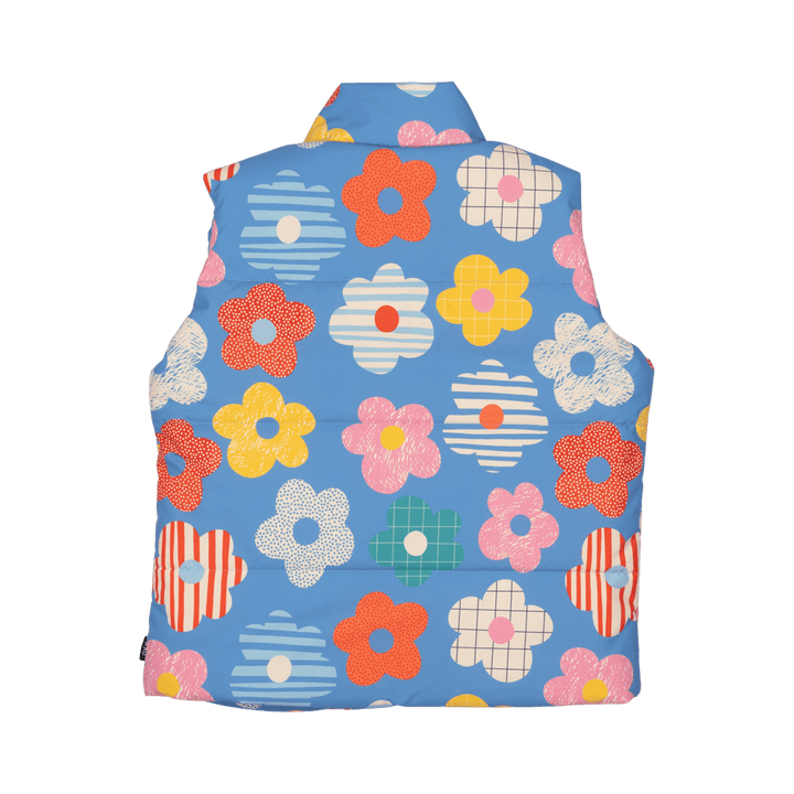 Rock Your Baby Padded Vest With Lining - Happy Flowers