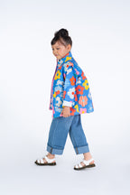 Padded Vest With Lining - Happy Flowers