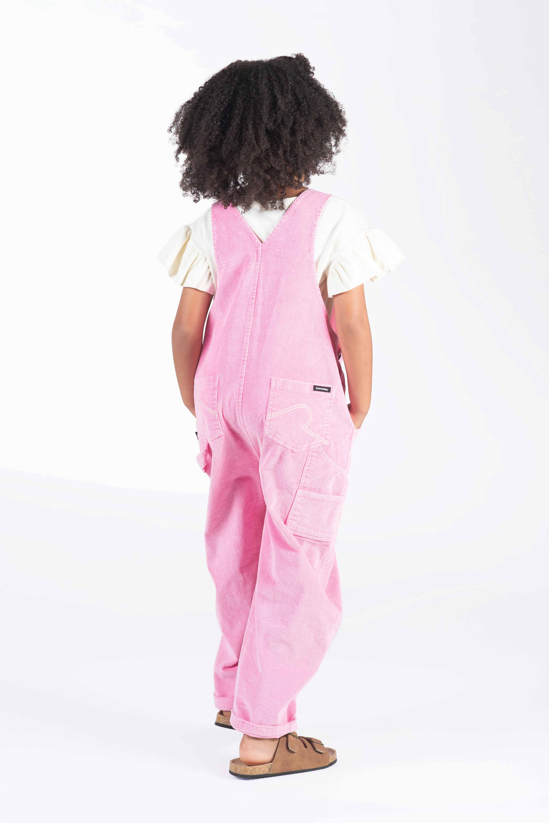 Rock Your Baby Pale Pink Cord Overalls