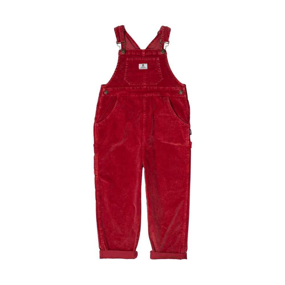 Cord Overalls - Red