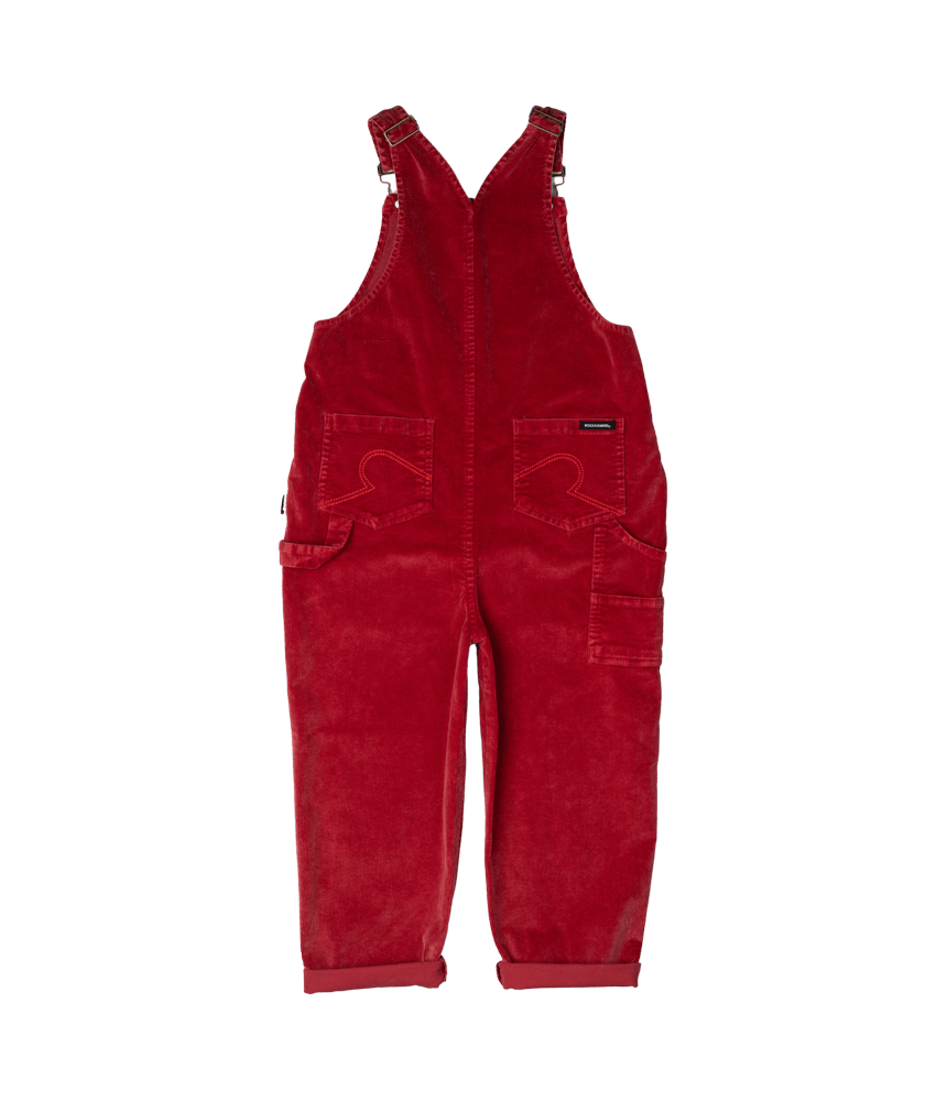 Cord Overalls - Red