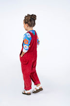Cord Overalls - Red