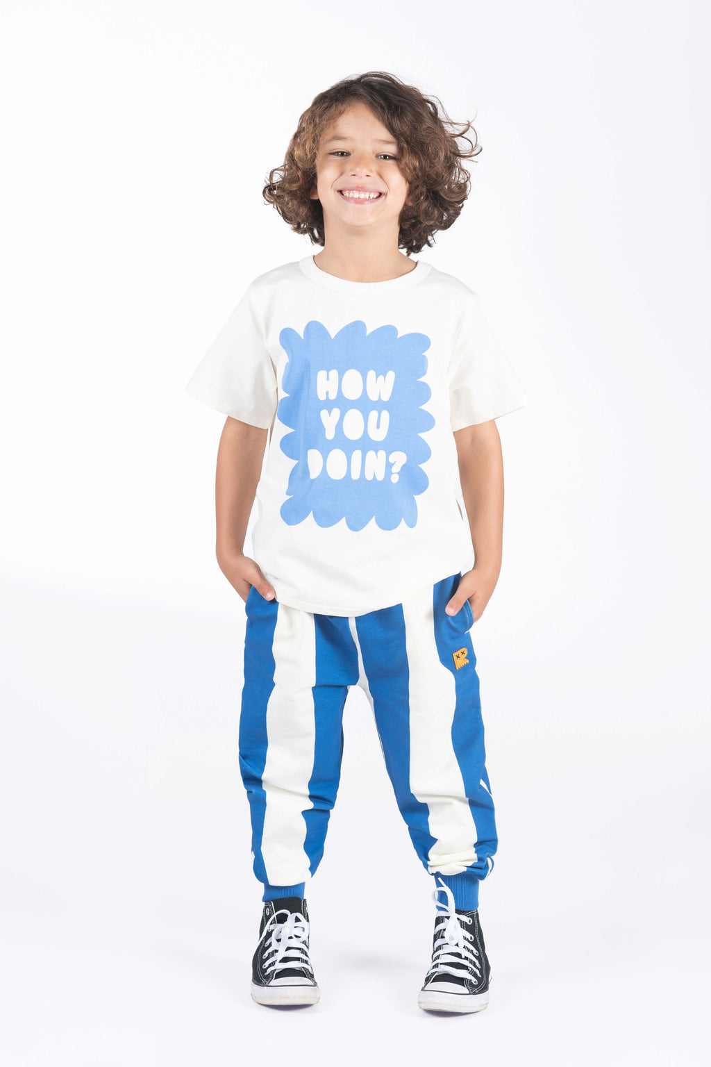 Blue Stripe Trackies