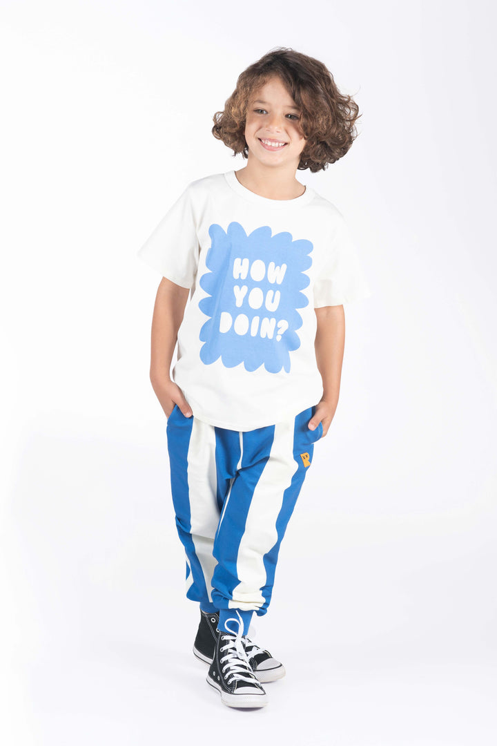 Rock Your Baby Blue Stripe Trackies