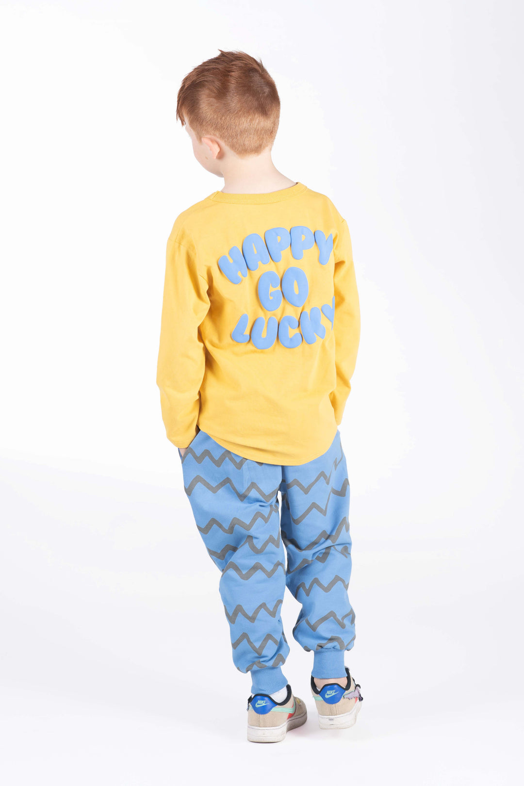 Rock Your Baby Blue Zig Zag Trackies